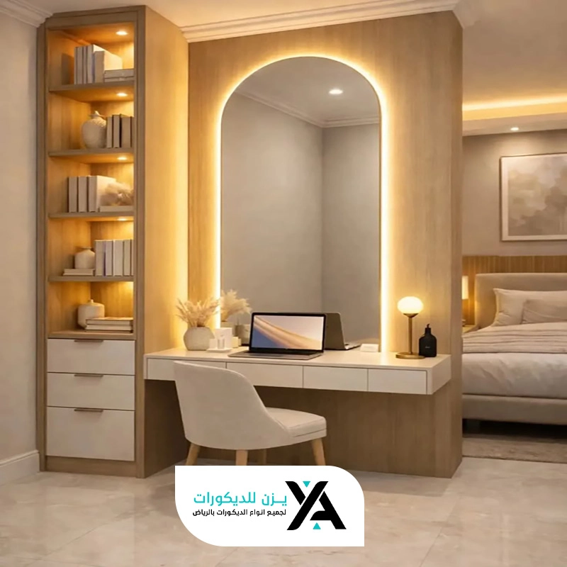 ديكورات مرايا لغرف النوم بالرياض