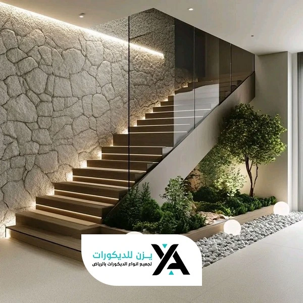 تصميم ديكور تحت الدرج