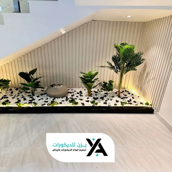 تصميم ديكور تلفزيون تحت الدرج الرياض