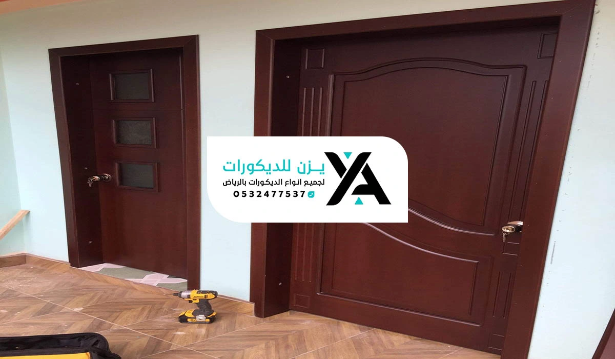 دهانات ابواب خشب الرياض