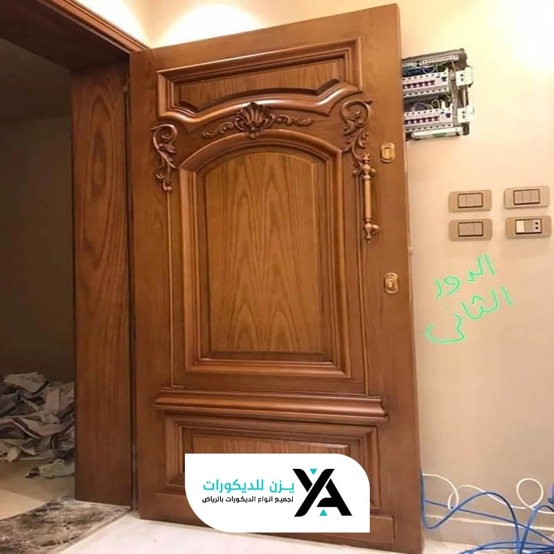دهان ابواب خشب داخلية بالرياض